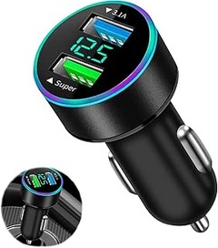 Descubre los mejores cargadores para coche con voltímetro para tus viajes largos