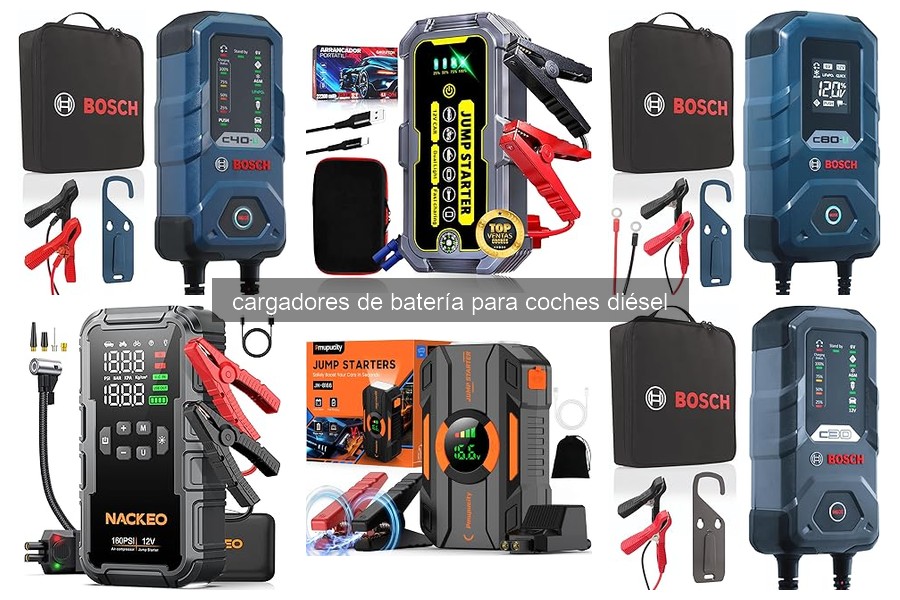 Cargadores de batería ideales para coches diésel en 2026