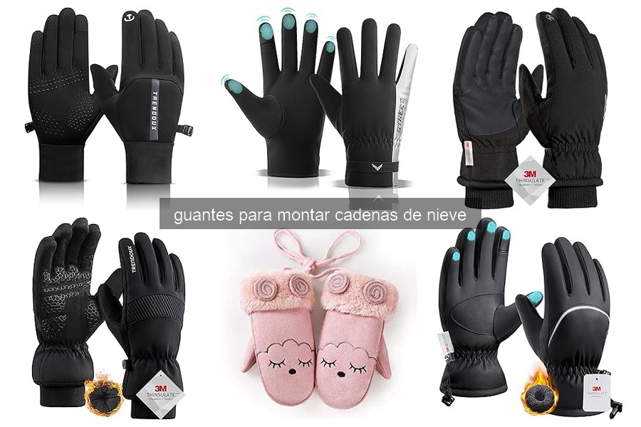 Cómo usar guantes para montar cadenas de nieve correctamente