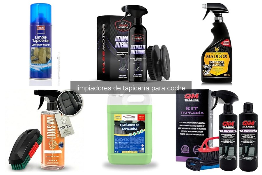 Cómo usar limpiadores de tapicería para coches eficazmente