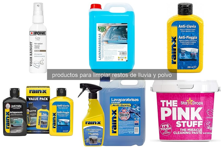 Cómo usar productos para limpiar restos de lluvia y polvo del coche