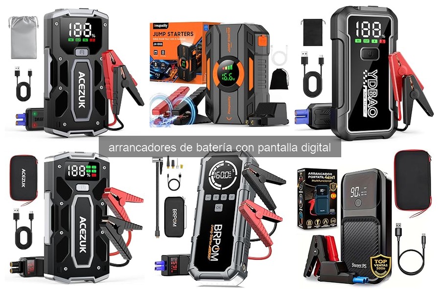 Comparativa de Arrancadores de Batería con Pantalla Digital 2023