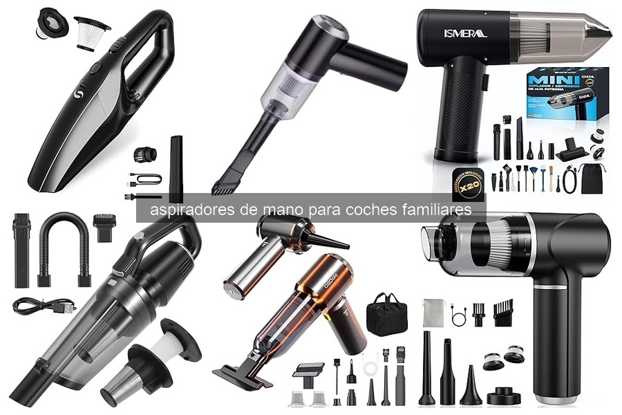 Comparativa de Aspiradores de Mano para Coches Familiares