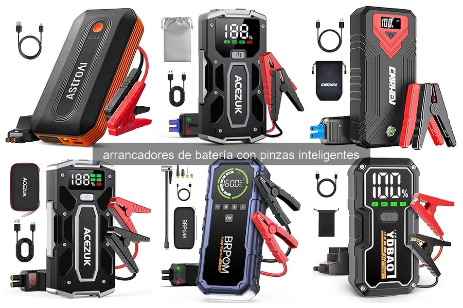 Comparativa de los Mejores Arrancadores de Batería con Pinzas Inteligentes