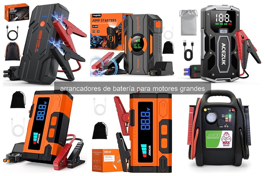 Comparativa de los mejores arrancadores de batería para motores grandes