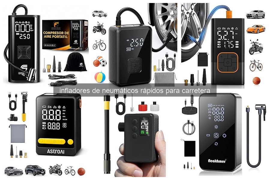 Comparativa de los mejores infladores de neumáticos para carretera