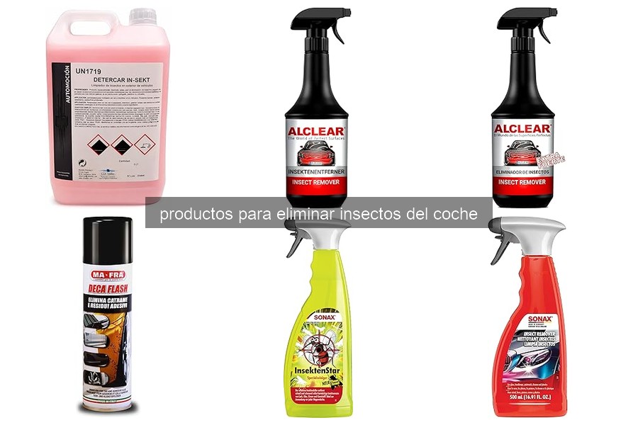 Comparativa: Mejores productos para eliminar insectos del coche