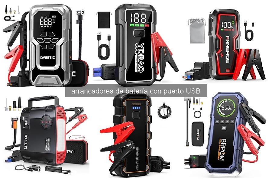 Mejores arrancadores de batería con puerto USB para coches