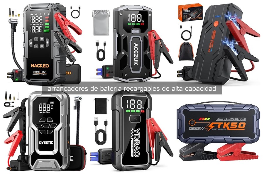 Mejores arrancadores de batería recargables para coches familiares