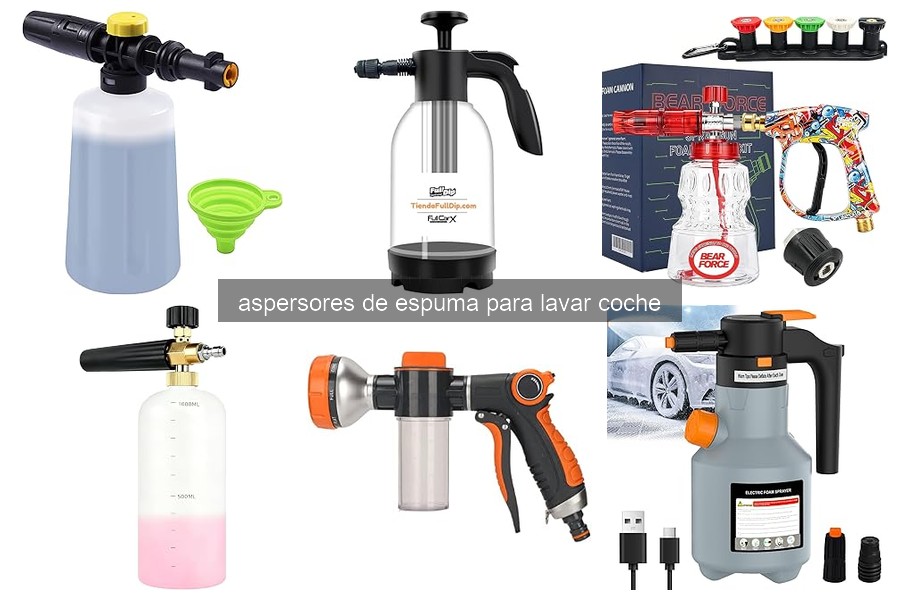 Mejores aspersores de espuma para lavar coches en 2023