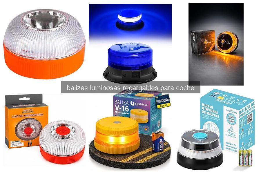 Mejores balizas luminosas recargables para coche en 2026