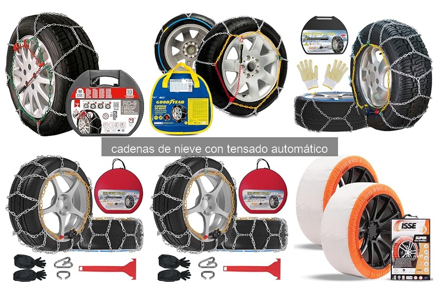 Mejores cadenas de nieve con tensado automático para 4x4