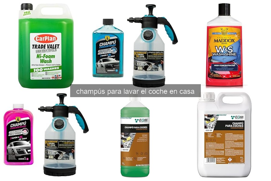 Mejores champús para lavar el coche en casa (2026)