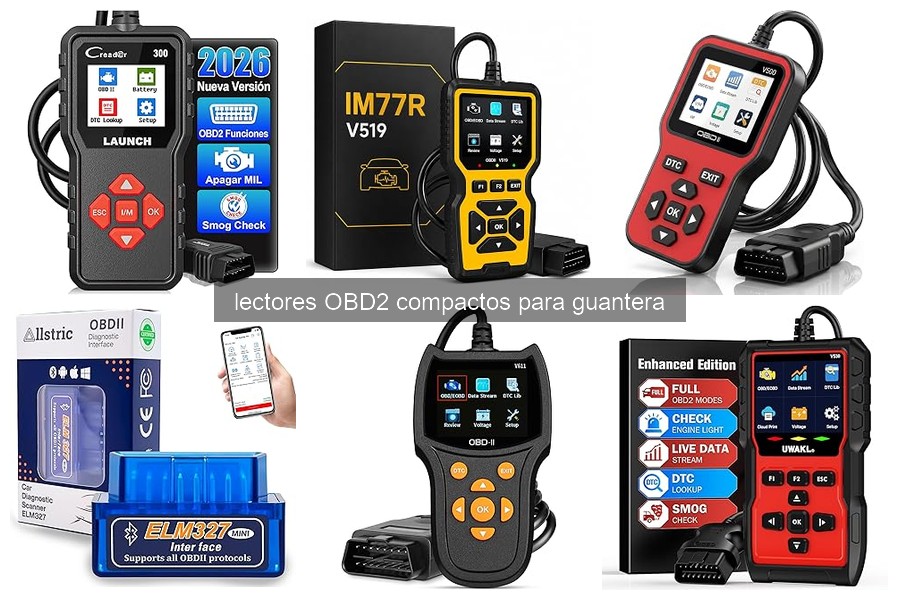 Mejores lectores OBD2 compactos para principiantes en 2026