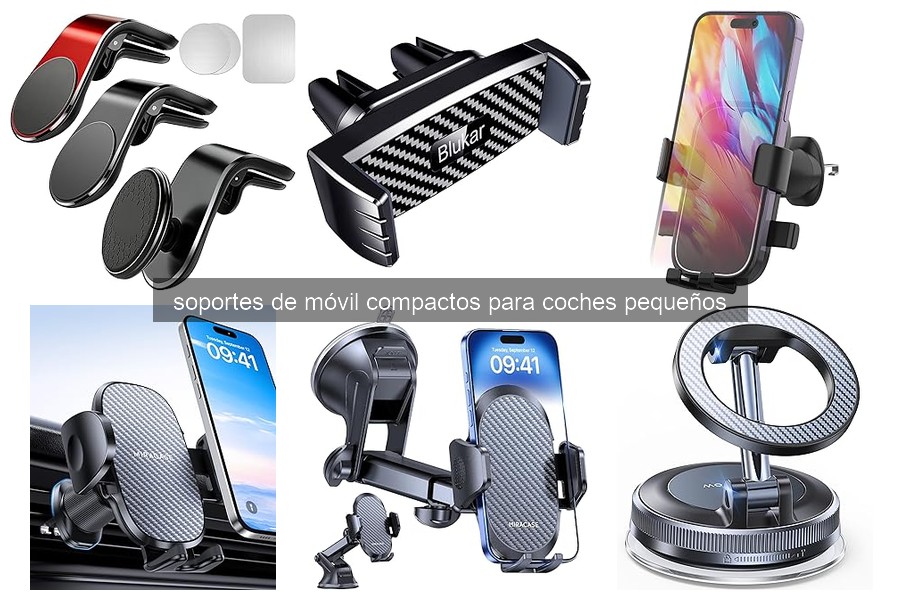 Mejores soportes de móvil compactos para coches pequeños 2026