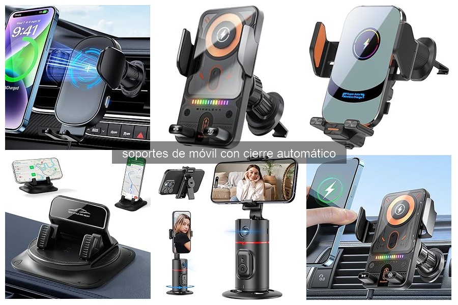 Mejores soportes de móvil con cierre automático para coches deportivos