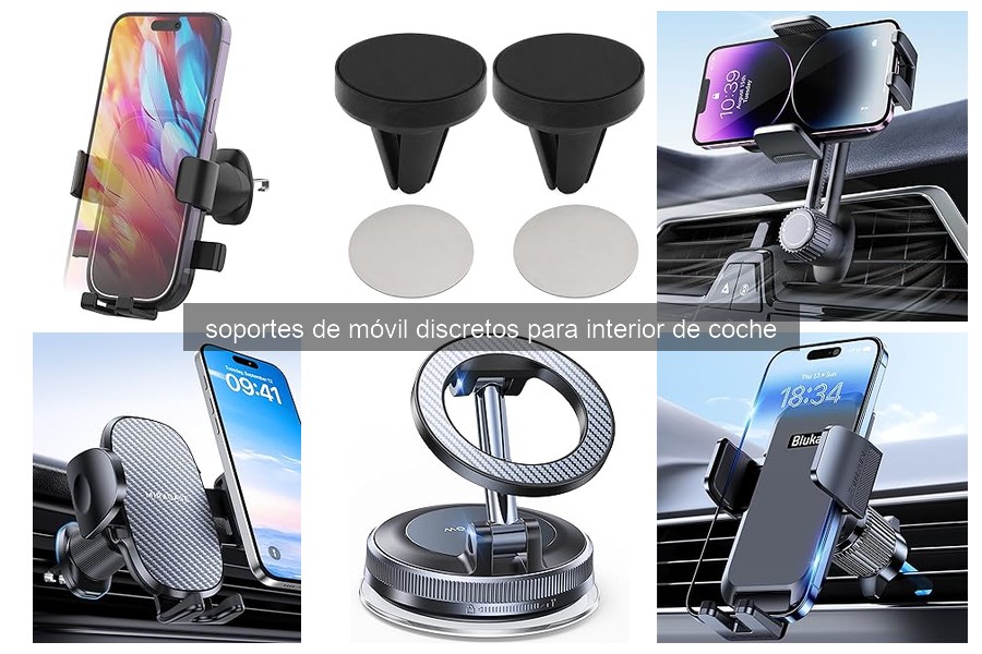 Mejores soportes de móvil discretos para coche en 2026