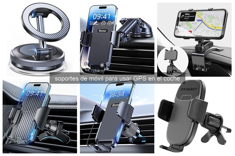 Mejores soportes de móvil para GPS en el coche (2026)