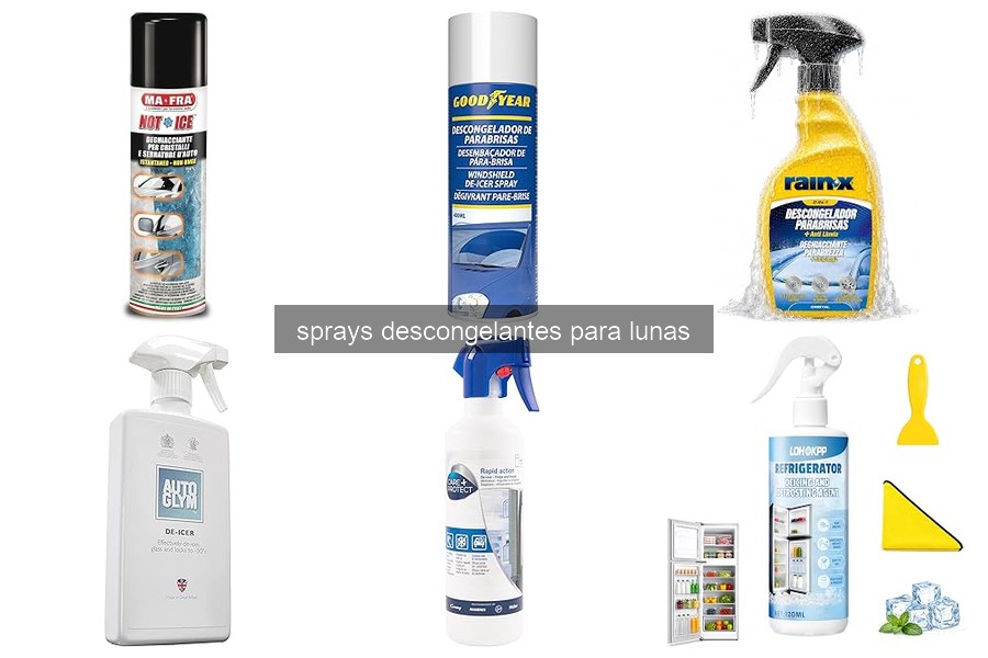Mejores sprays descongelantes para lunas en invierno 2026