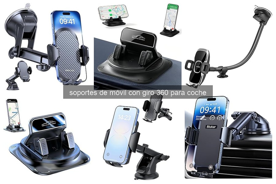 Problemas frecuentes con soportes de móvil 360° en coche