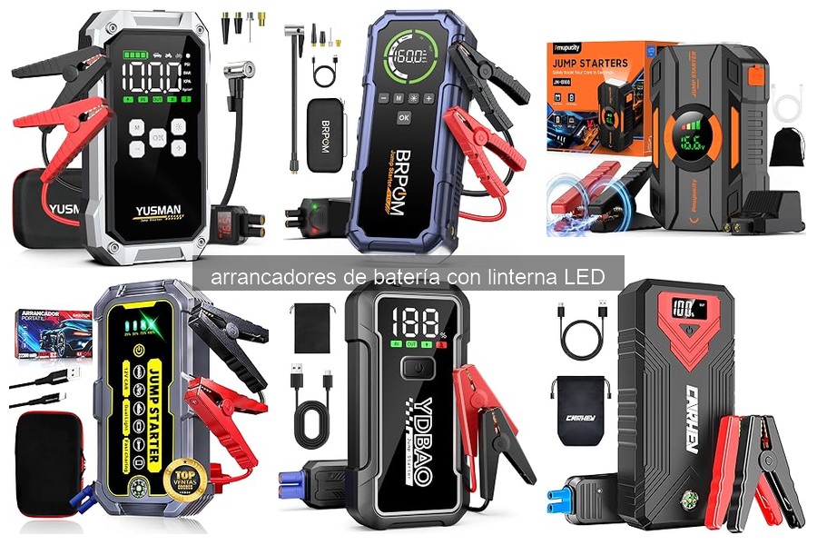 ¿Qué es un arrancador de batería con linterna LED?