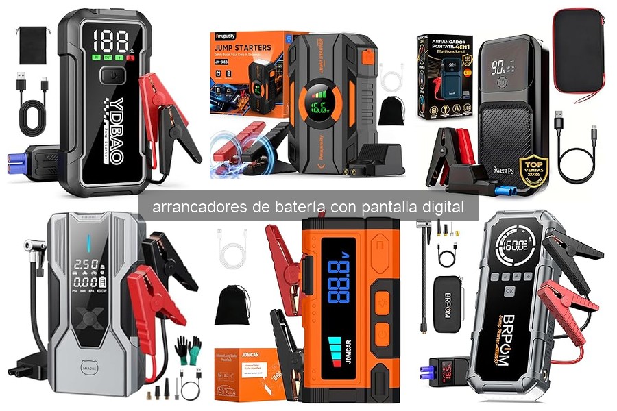 ¿Qué es un arrancador de batería con pantalla digital?