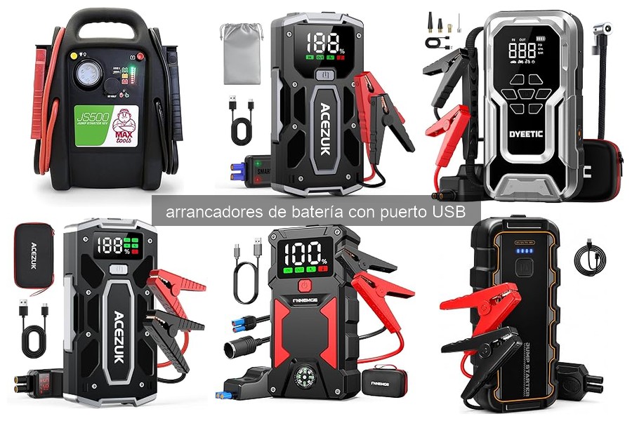 ** ¿Qué es un arrancador de batería con puerto USB?