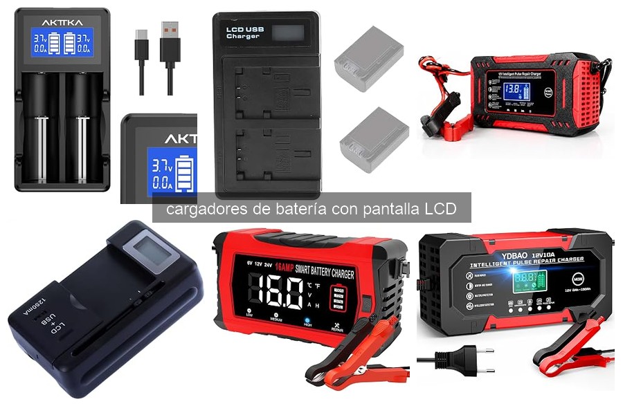 ¿Qué es un cargador de batería con pantalla LCD y cómo funciona?
