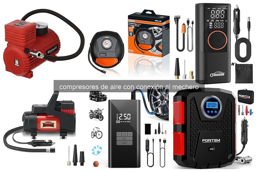 ¿Qué es un compresor de aire con conexión al mechero?
