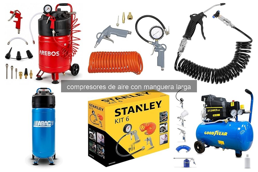 ¿Qué es un compresor de aire con manguera larga?