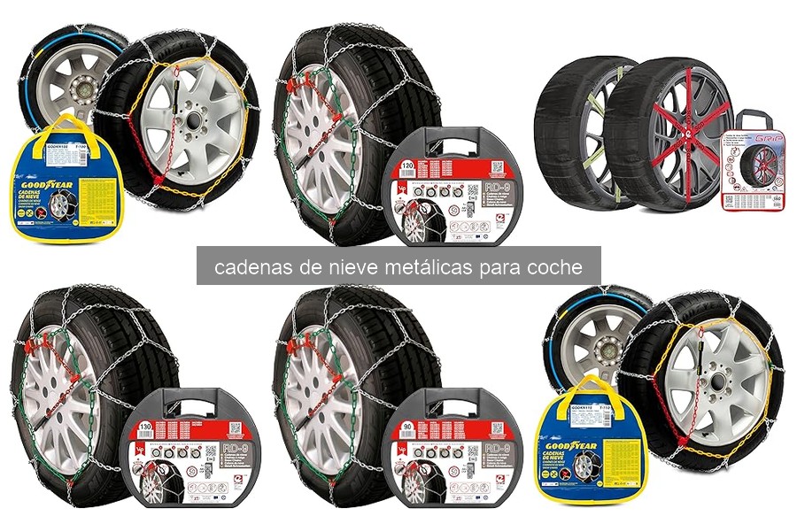 ¿Qué son las cadenas de nieve metálicas y cómo funcionan?