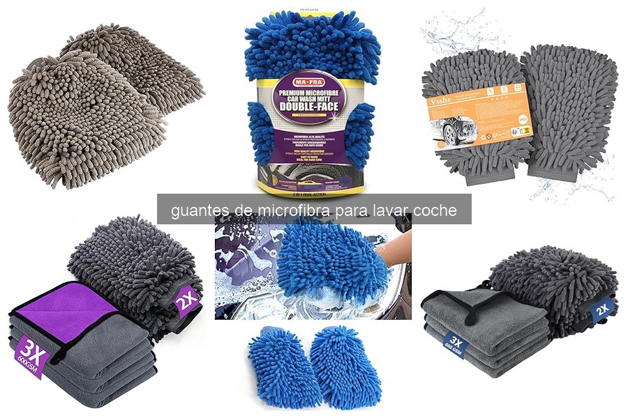 ¿Qué son los guantes de microfibra para lavar coche?