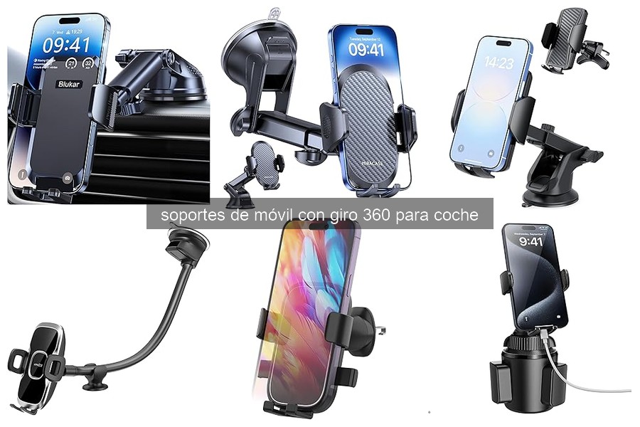Soporte de móvil con giro 360 para coche: ¿Qué es y cómo funciona?