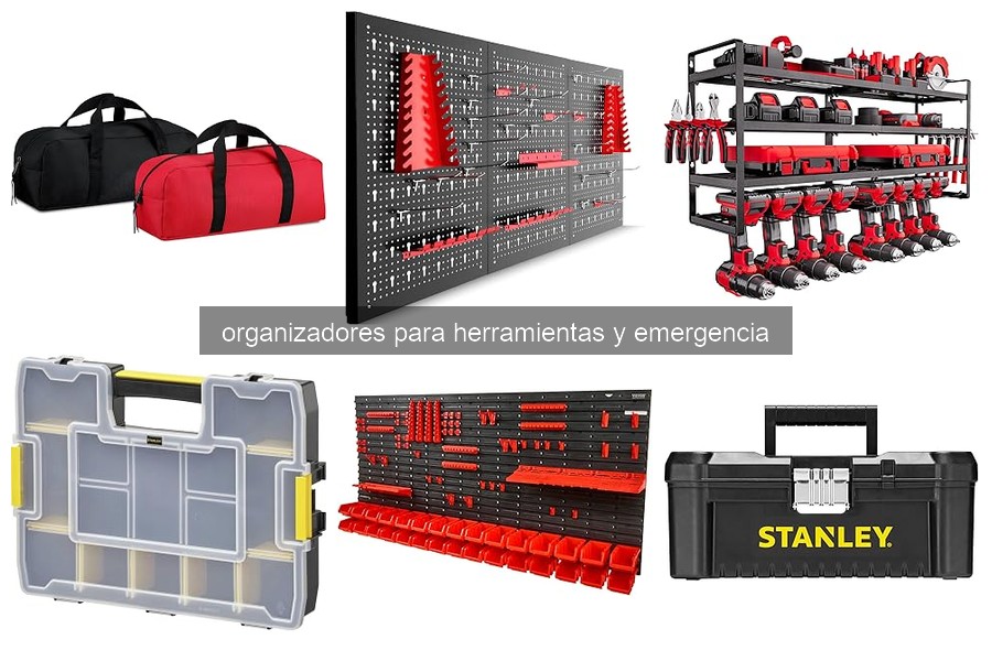 Tipos de organizadores para herramientas y emergencias en coches