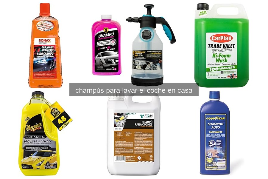 Ventajas y desventajas de champús para coches vs jabones comunes